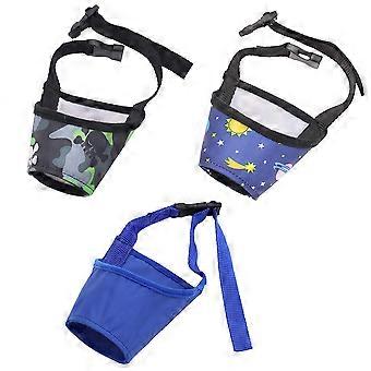 Practical Dog Muzzle Adjustable Anti-Bite Pet Dog Mouth Cover 3Pcs