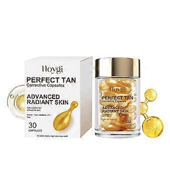 1/2/3 stk. bærbar selvbrunerkapsel, accelererer naturlig bronzebrun, fugtgivende og beroligende, jævn hudtone, solfri selvbrunerserum