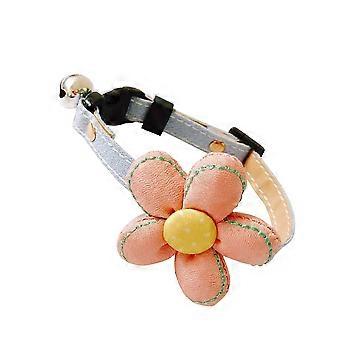 Adjustable Bell Necklace Flower Collar for Pet Cat and Dog Use
