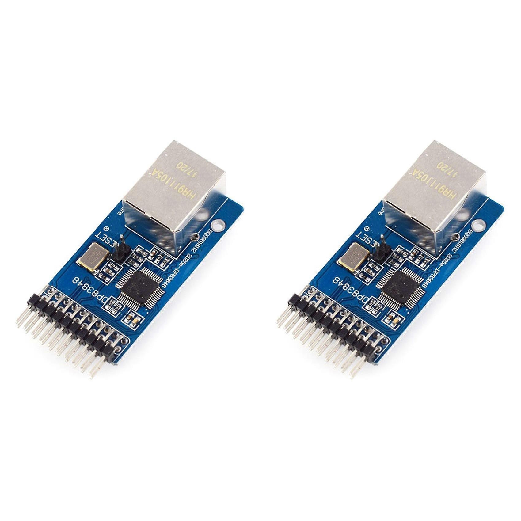 2X DP83848 Network Module for Ethernet Module Interface Development Board Transceiver 3.3v