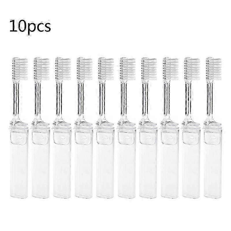 Disposable Folding Toothbrush 10 Pack