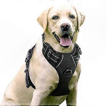 Harnais réfléchissant pour chien avec clip avant et poignée de commande pour petits chiens