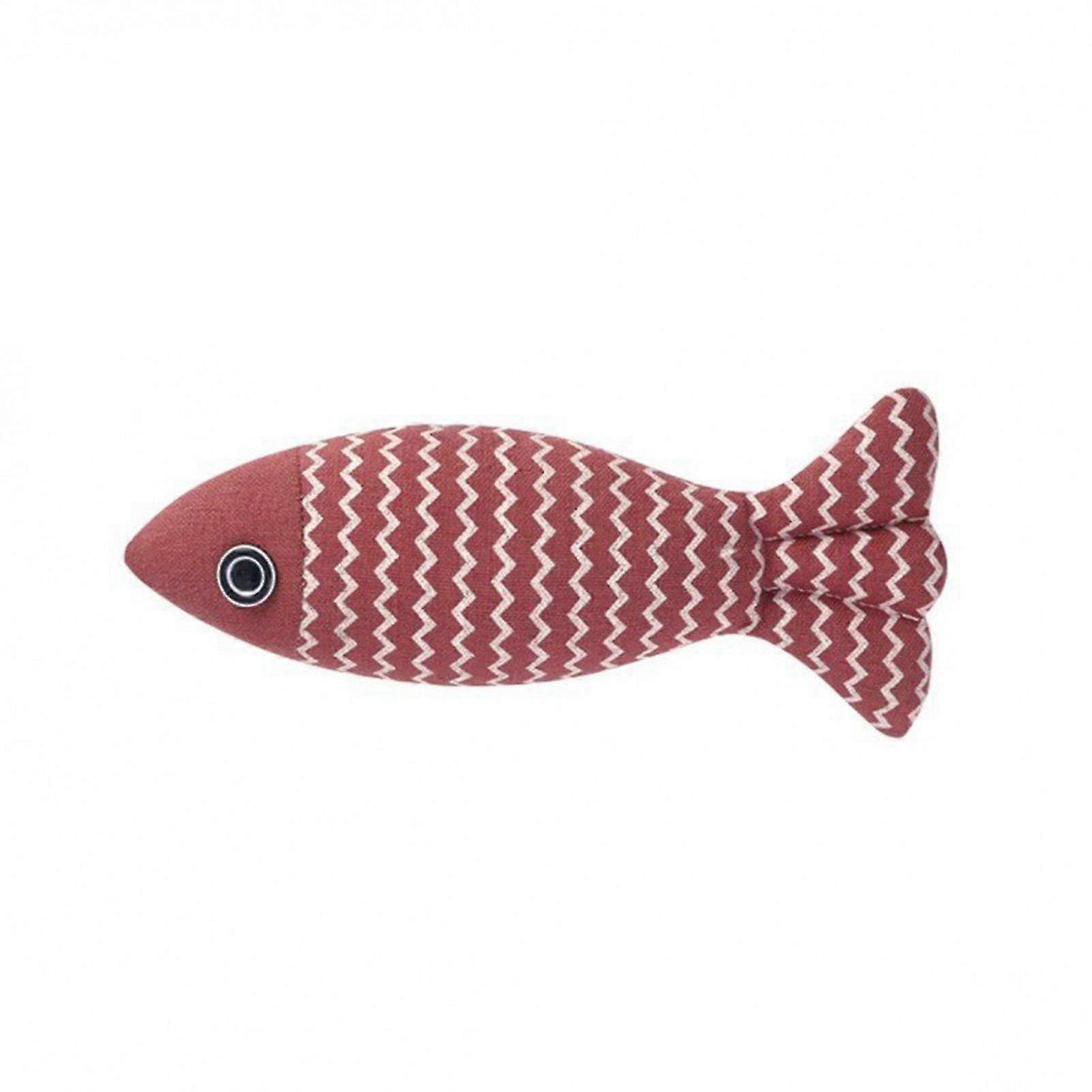 Catnip Fish Toy Bite-Resistant Cartoon Design