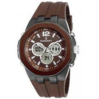Radiant new carbon Quartz Analog Man Watch with RA170604 Silicone Bracelet