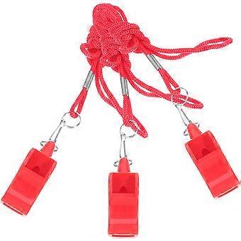 Emergency Whistle Survival 6Pcs Hanging Lanyard Outdoor Safety Whistles