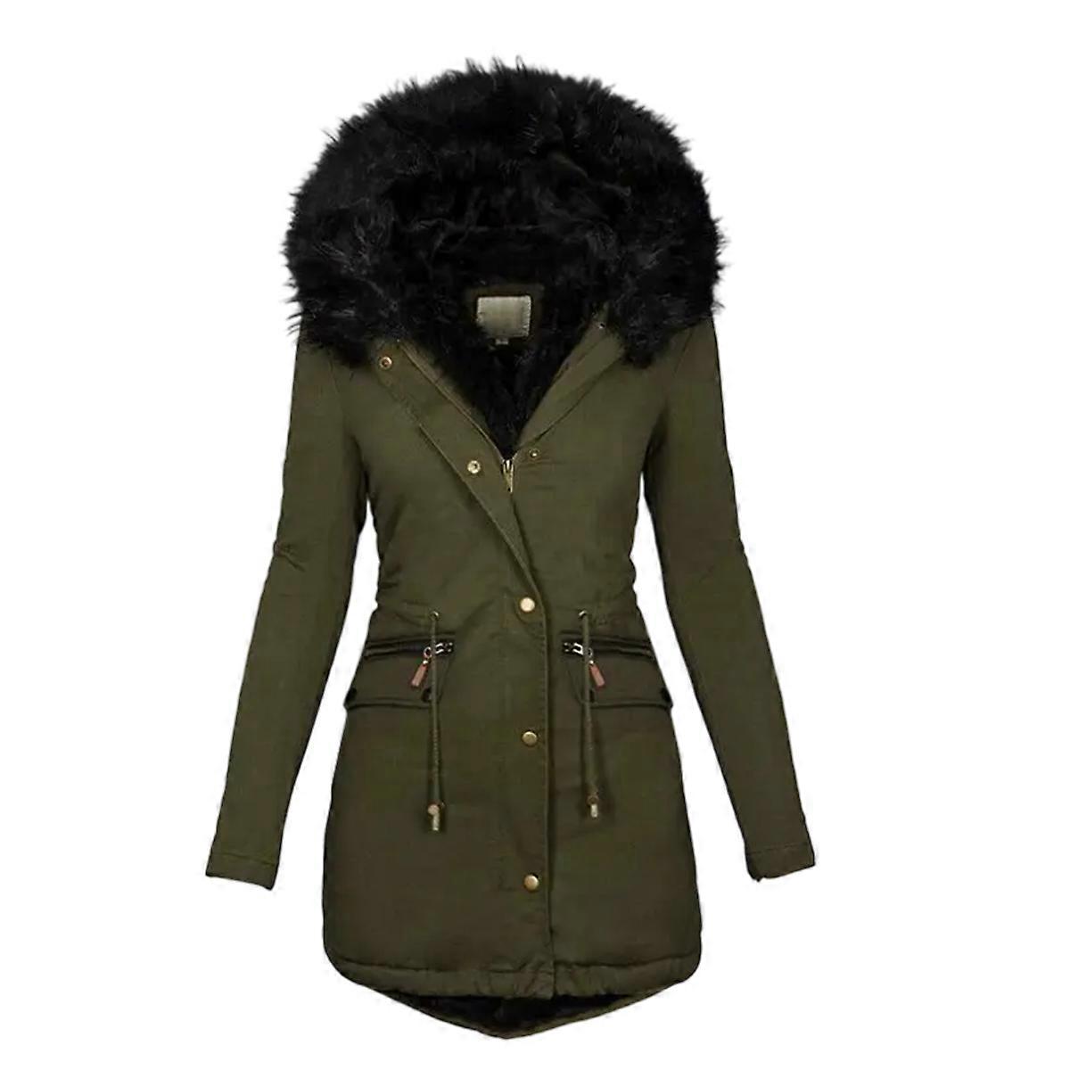 Fleece-Lined, Windproof, Thickened Parka