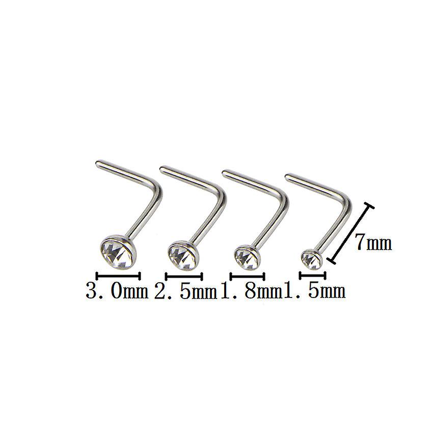 22 Puncture Mixed Suit Nose Stud C- Type Nose Ring 7-shaped Nose Stud