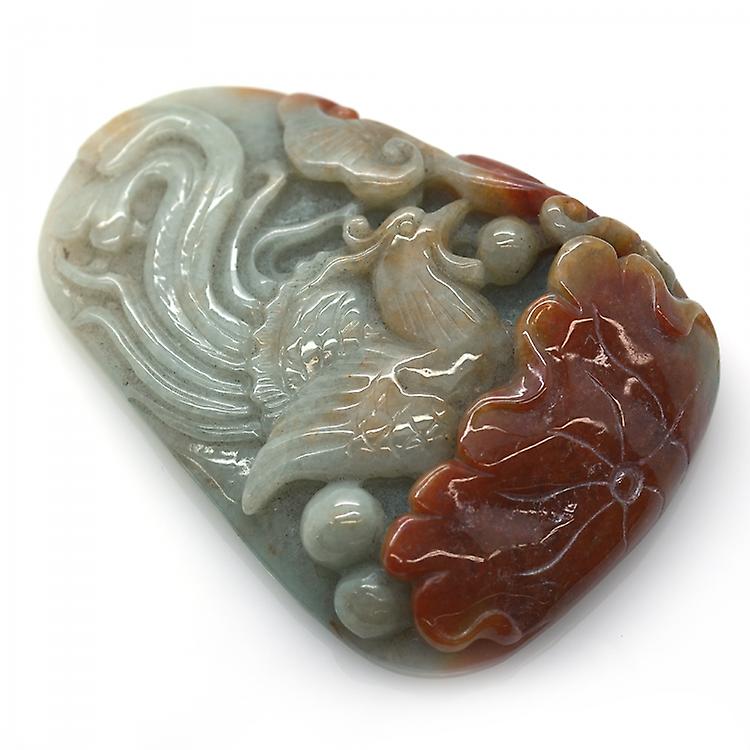 Bicolor Jade Fenix Pendant awo62