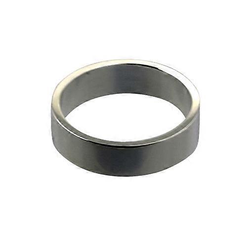Platinum 6mm plain flat Wedding Ring Size Z