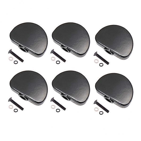 2x6pcs Guitar Tuning Pegs Tuners Machine Heads Replacement Knobs Black