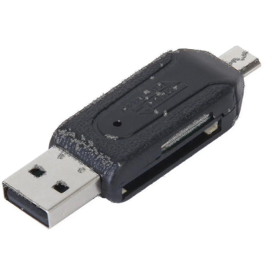 Usb 2.0 + Usb Mini Otg Sd Card Reader Cell Phone Tablet Pc