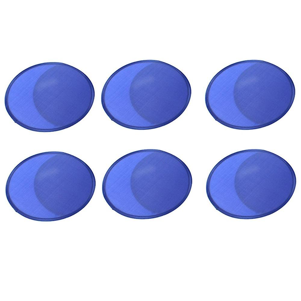 Foldable Round Fan-blue