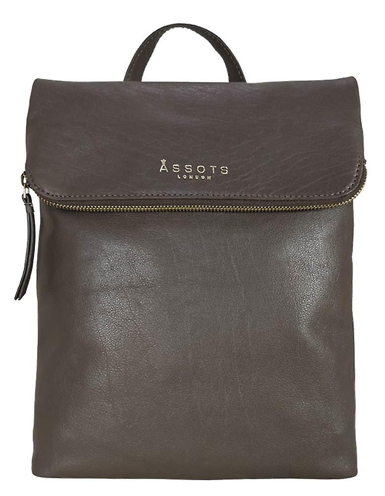 Assots London Merlin Flap Over Backpack - Mokka Brown