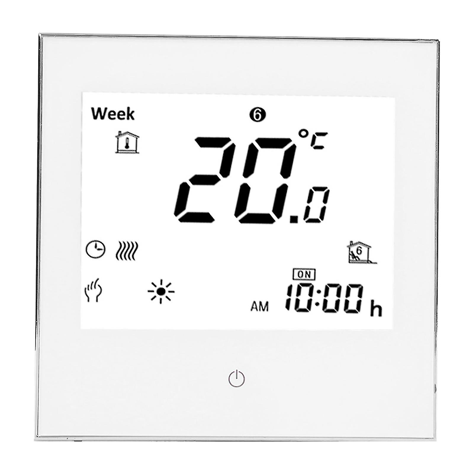 Heating Room Thermostat Weekly Programmable Lcd Display Touching  Screen 5a Ac110230v