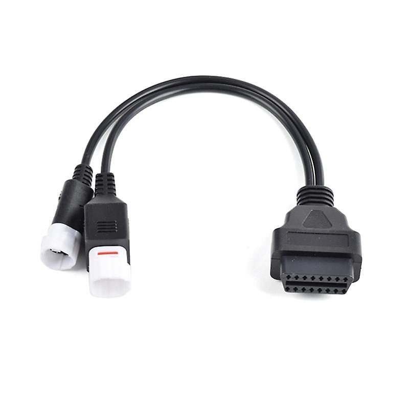 Obd Adapter Cable For Motorcycle 3, 4 And 6 Pin Obd2 Diagnostic Interface Cable