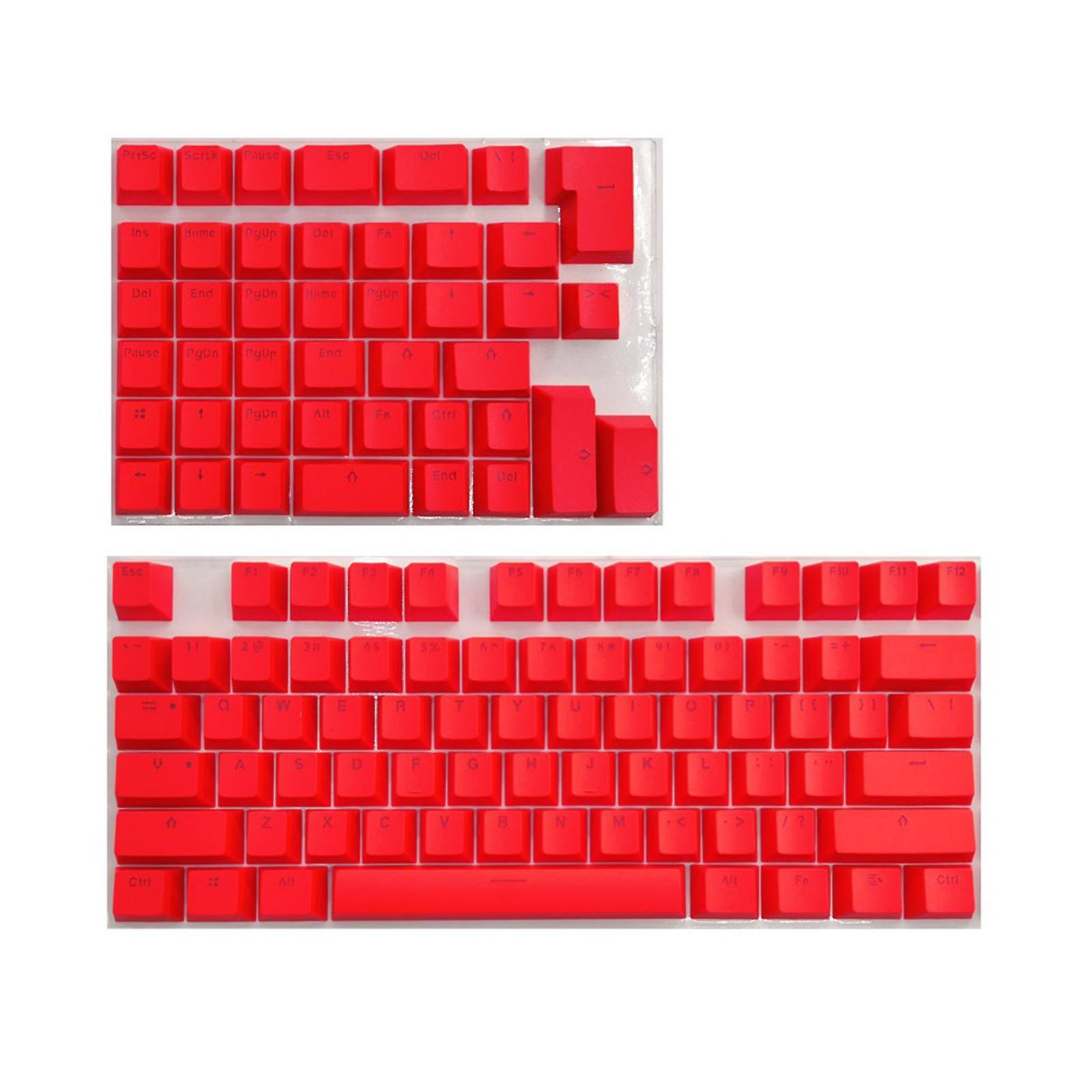 PBT Keycaps Anti-Grease Mini for 61 64 68 71 82 84 Layout Keyboard Red