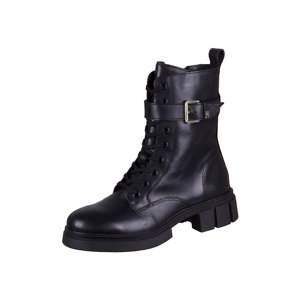 Shoes Tommy Hilfiger Cool Feminine Bikerboot Black Leather