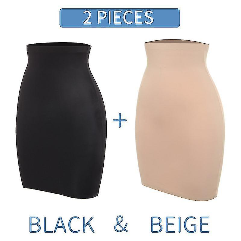 Hög midja mage kontroll glider kvinna sömlös bantning halv slip underkläder shapewear body shaper underklänning