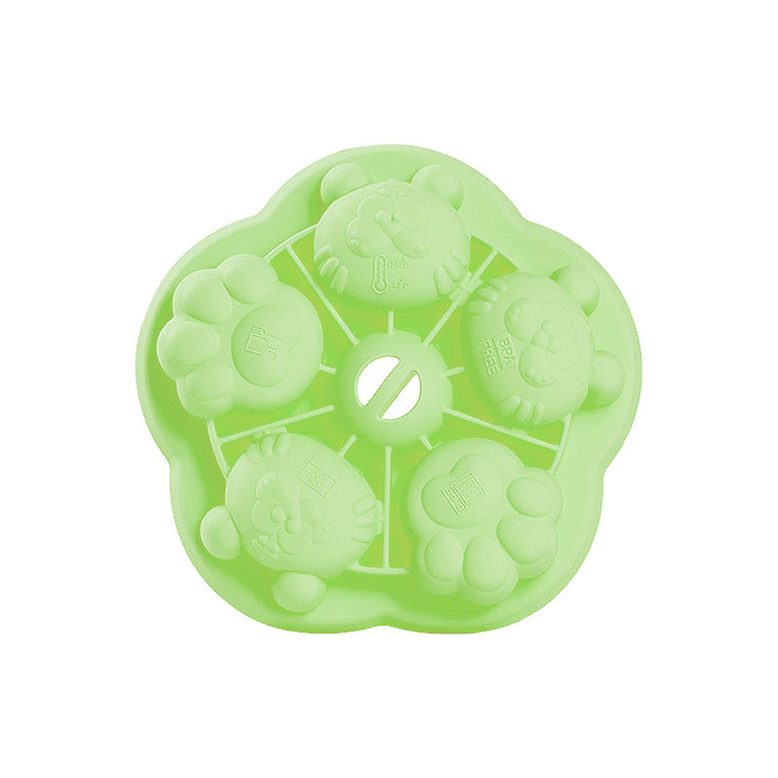 Tiger Head &tiger Paw Shape Silicone Mould With Removable Lids Easy To Clean Stencil For Diy Baking Mousse Cake