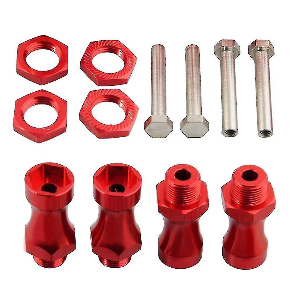 4pcs 12mm Wheel Hex Hub 25mm Extension Combiner Adapter For Hsp Rc Car Upgrade Red