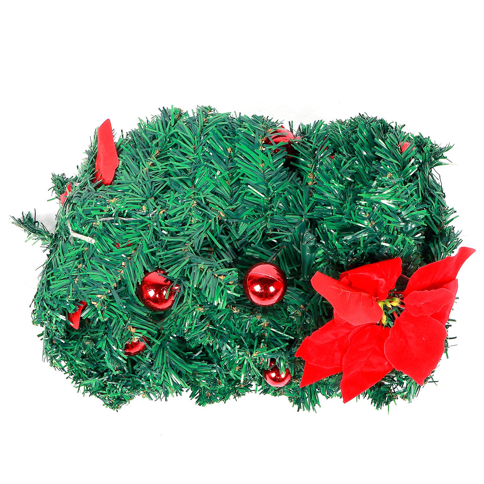 2.7M Artificial Simulation Rattan LED Garland Light Hanging Wreath Strip Light Indoor Outdoor Decor