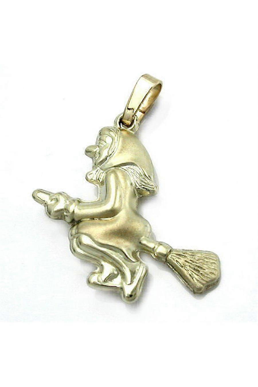 Pendant Old Hag Witch 14k Gold - Gl430464