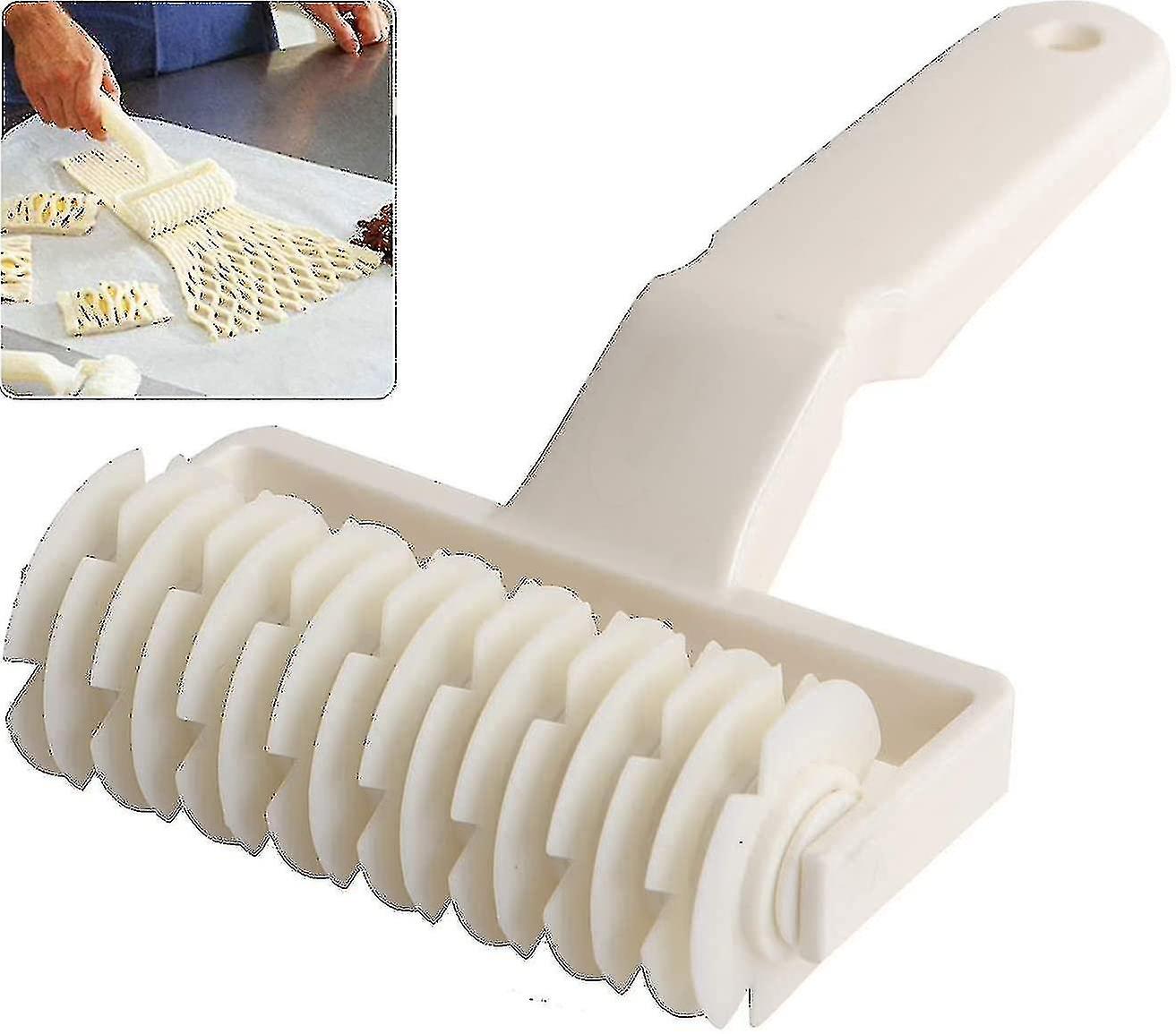 High Quality Plastic Pull Mesh Dough Roller Mesh Knife Pizza Baking Tools