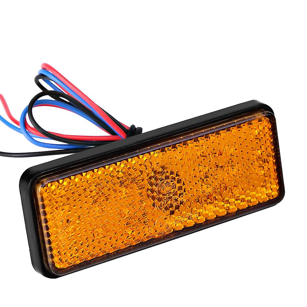 Rectangle stop lamp for motorcycle scooter moped LED reflector