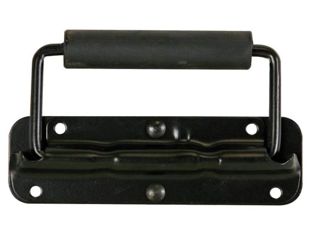 Speaker Handle with Spring - Black Metal - 140 x 40 mm