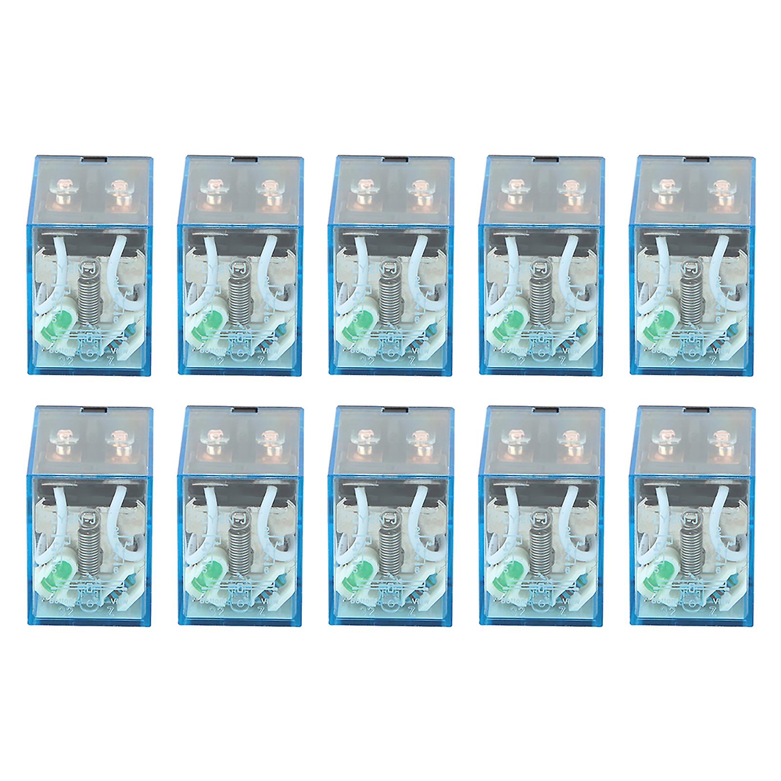10pcs LY2N-J 5A 8Pin DPDT Electromagnetic Coil Power Relay (24VDC)