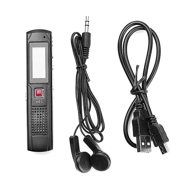 8G Voice Activated Mini Voice Recorder With Earphones And Usb-cable Wav Recorder