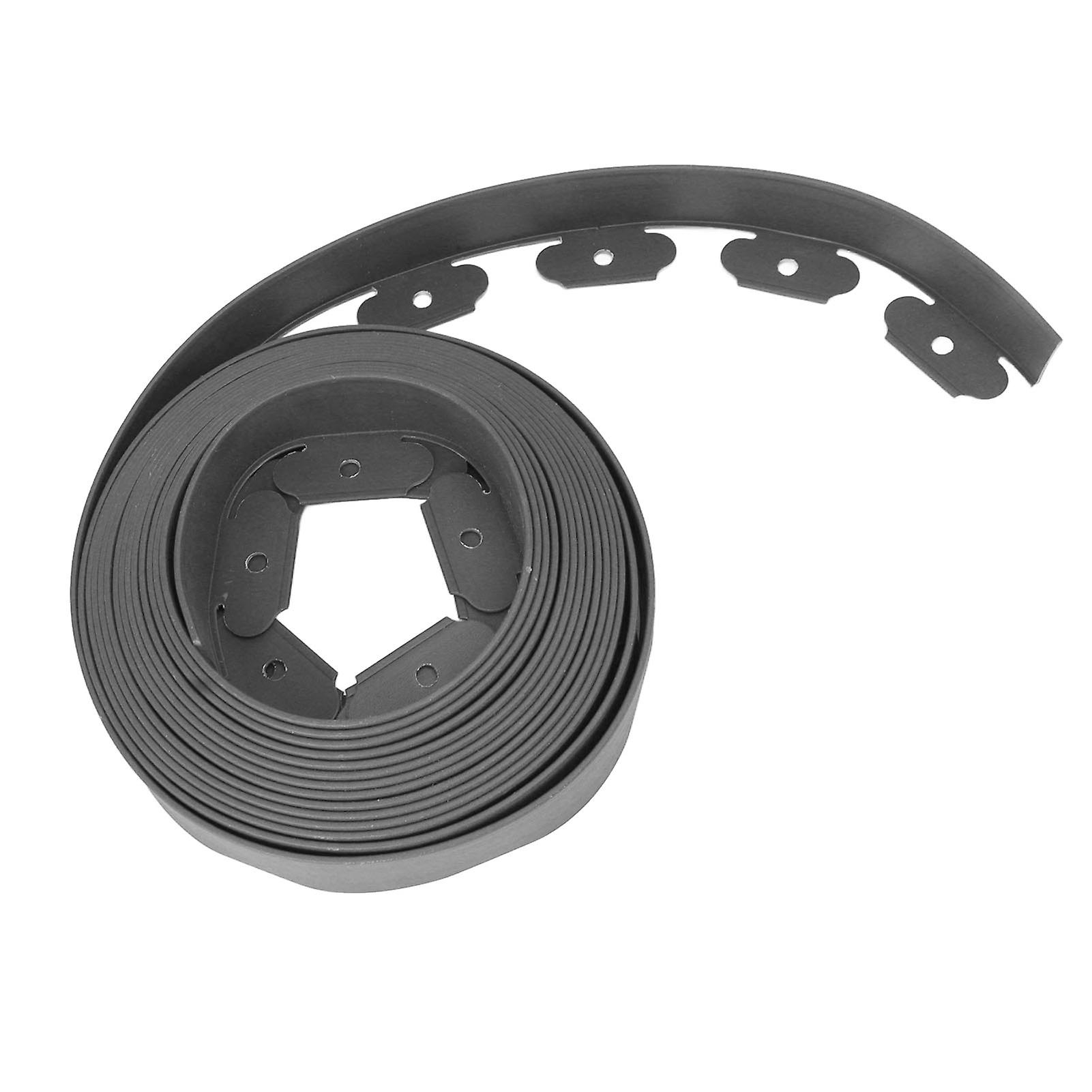 Landscape Edging Kit PE L Shaped Easy Deformation No Dig Landscape Edging Kit for Landscaping Grey 5x5x1000cm/2x2x393.7in