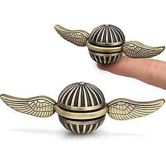 Brass Fidget Spinner Magic Orb Anxiety Toy for Kids Adults, Spinning Top Novelty Gift for Xmas Valentine's Day(1PCS)
