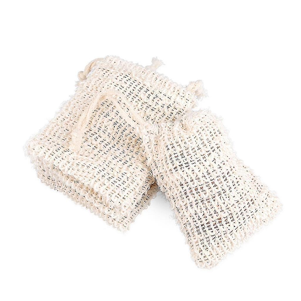 Natural Exfoliating Sisal Soap Bag Mesh Soap Storage Bag Foam Machine Foam