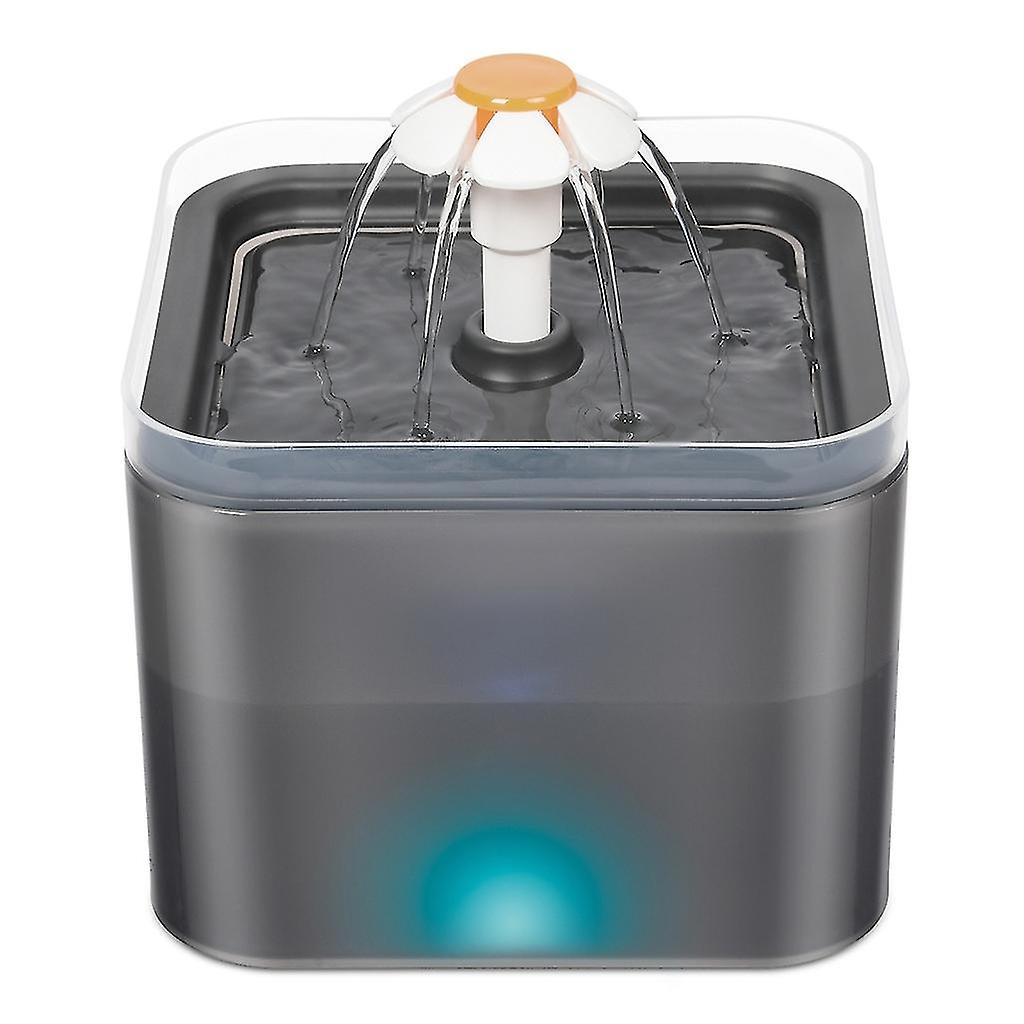 2L / 67oz Distributeur Re-circulation Chiens & Pour Chat Led Distributeur d’eau Pet Water Fil