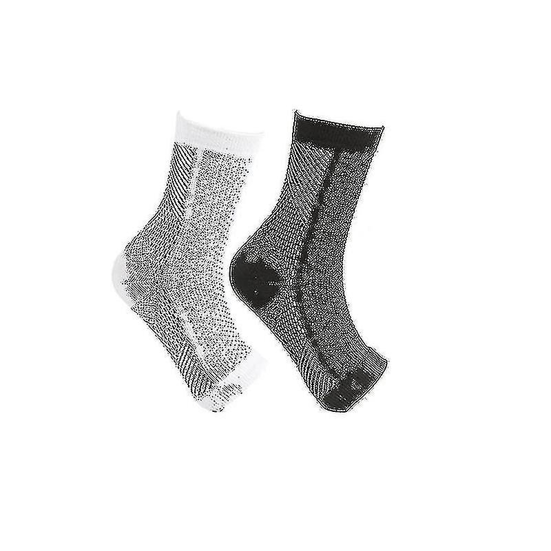 2pairs Neuropathy Compression Socks Ankle Arch Support Protect Socks