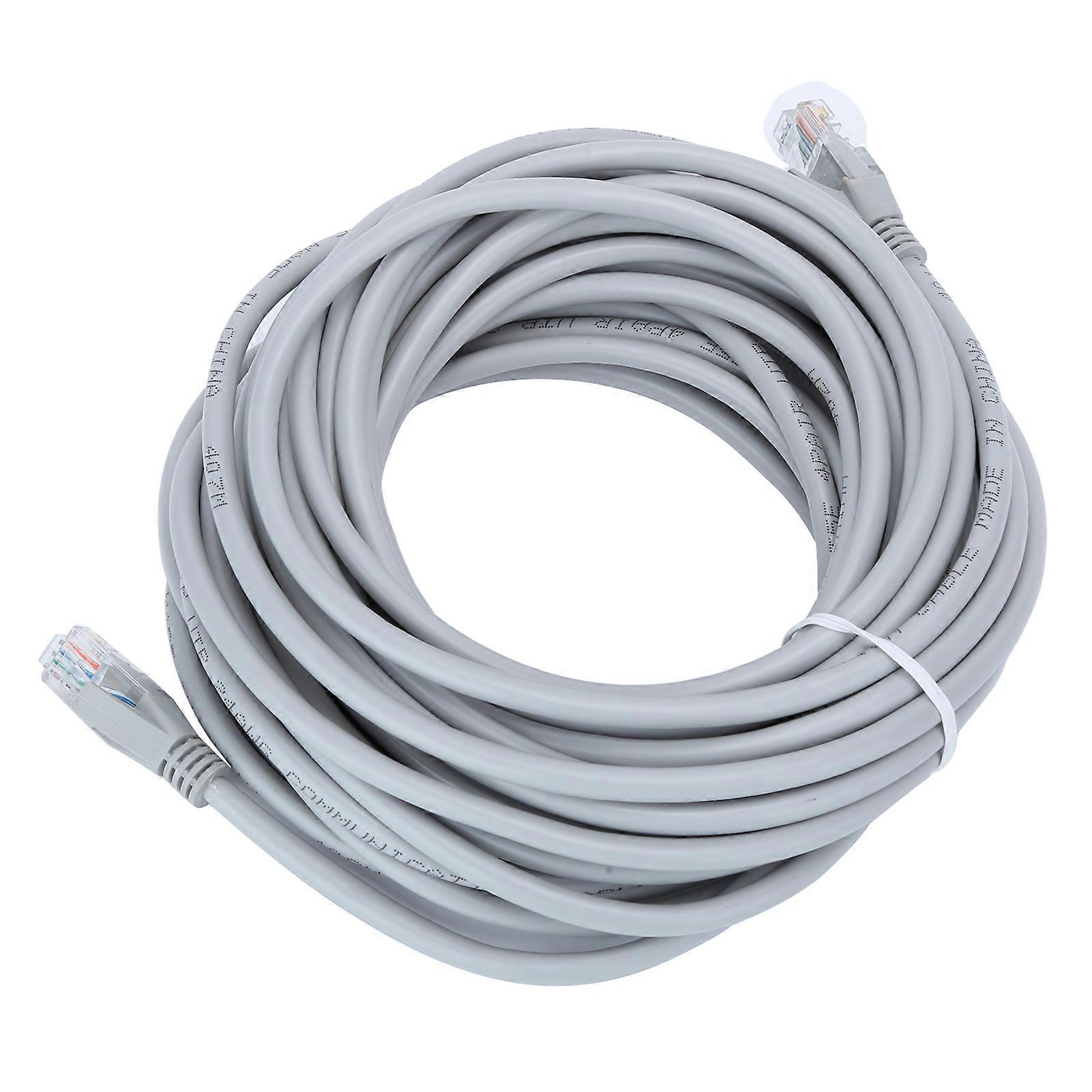 Gray 10M Cat5E Ethernet Network Cable RJ45 100M Oxygen Free Copper