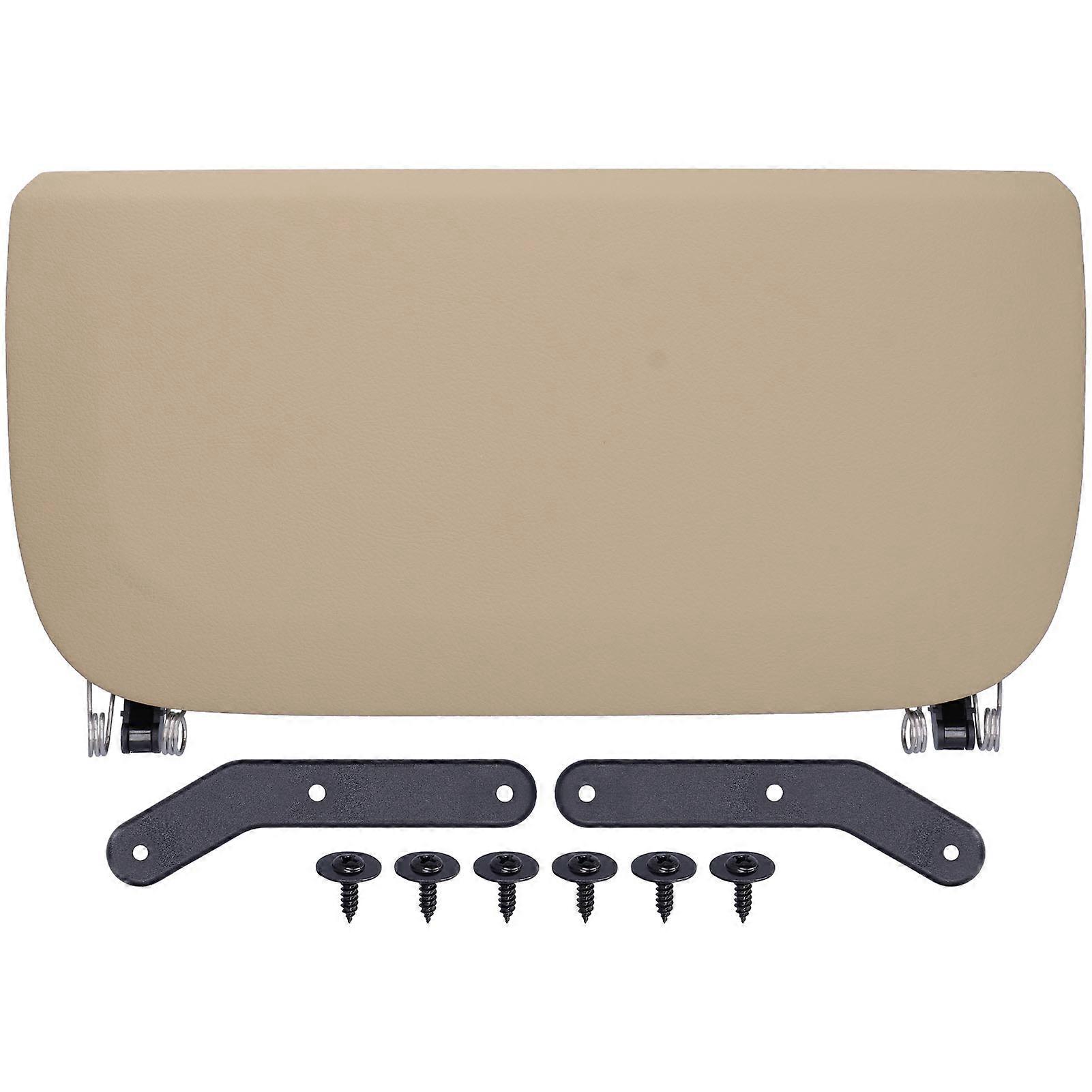 Car Seat Back Panel Trim Artificial Leather Cover Fit For 5 7 Series F07 F10 F11 F18 F01 F02 F04 Light Brown