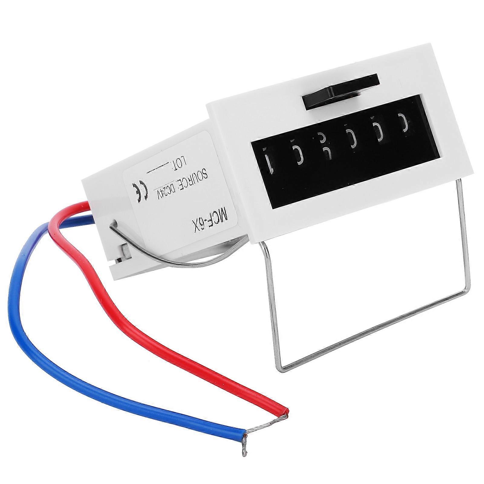 MCF?6X Electromagnetic Pulse Counter 0?999999 Counting Range Industrial Supplies DC24V