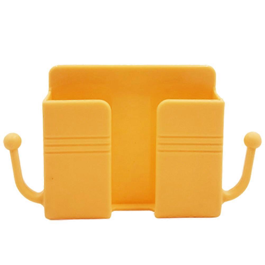 Wall-mounted Storage Box Wall Mount Phone Holder Multi-functional Self-adhesive Holder with Hook