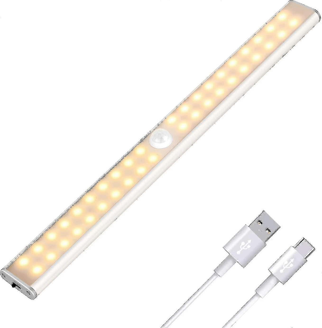 40 Led Closet Light,motion Sensor,usb Rechargeable,4 Modes,30cmwarm Light