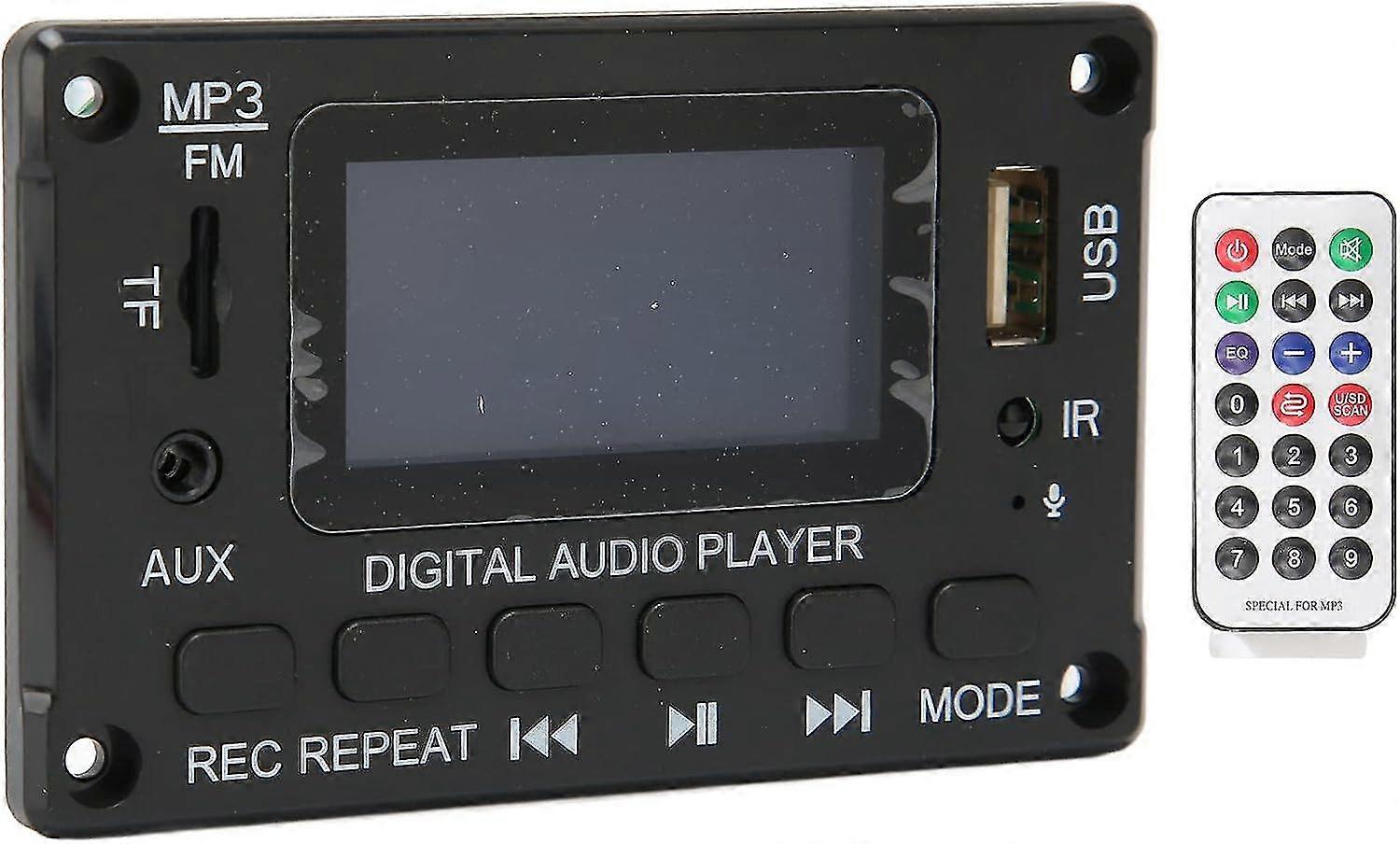 Bluetooth Decoder Board, Mp3 Decoding Board With Lcd Screen, Mp3 Decoding Board Audio Module With Remote Support Ape Flac Wav Wma Mp3 Flac Lossless