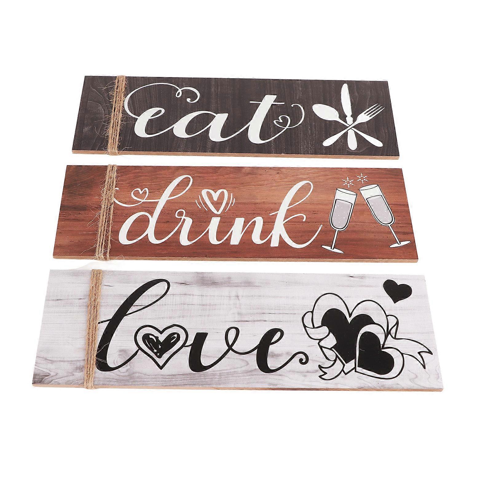 キッチンダイニングルームの壁の装飾木製の看板レタリング看板木製の装飾看板