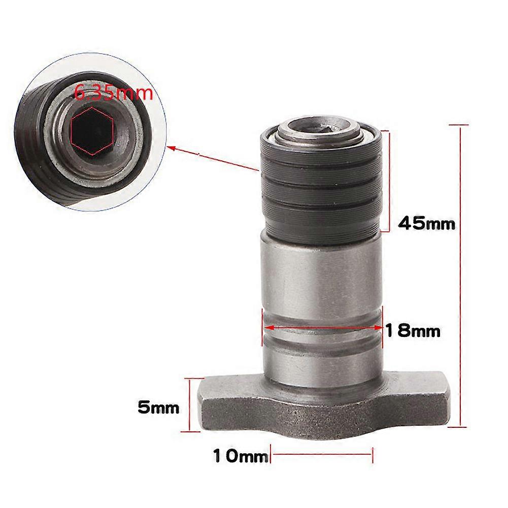 Electric Wrench Square Shaft 1/4 Brushless Impact Wrench Hex T-type Shaft Screwdriver Power Drill Dual Use Quick Change Part