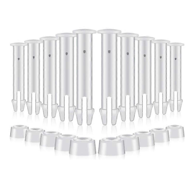30 Pcs Pool Connector Pins Replacement Plastic Pool Pins with 30 Pcs Pool Seals for 10-12 Ft Metal