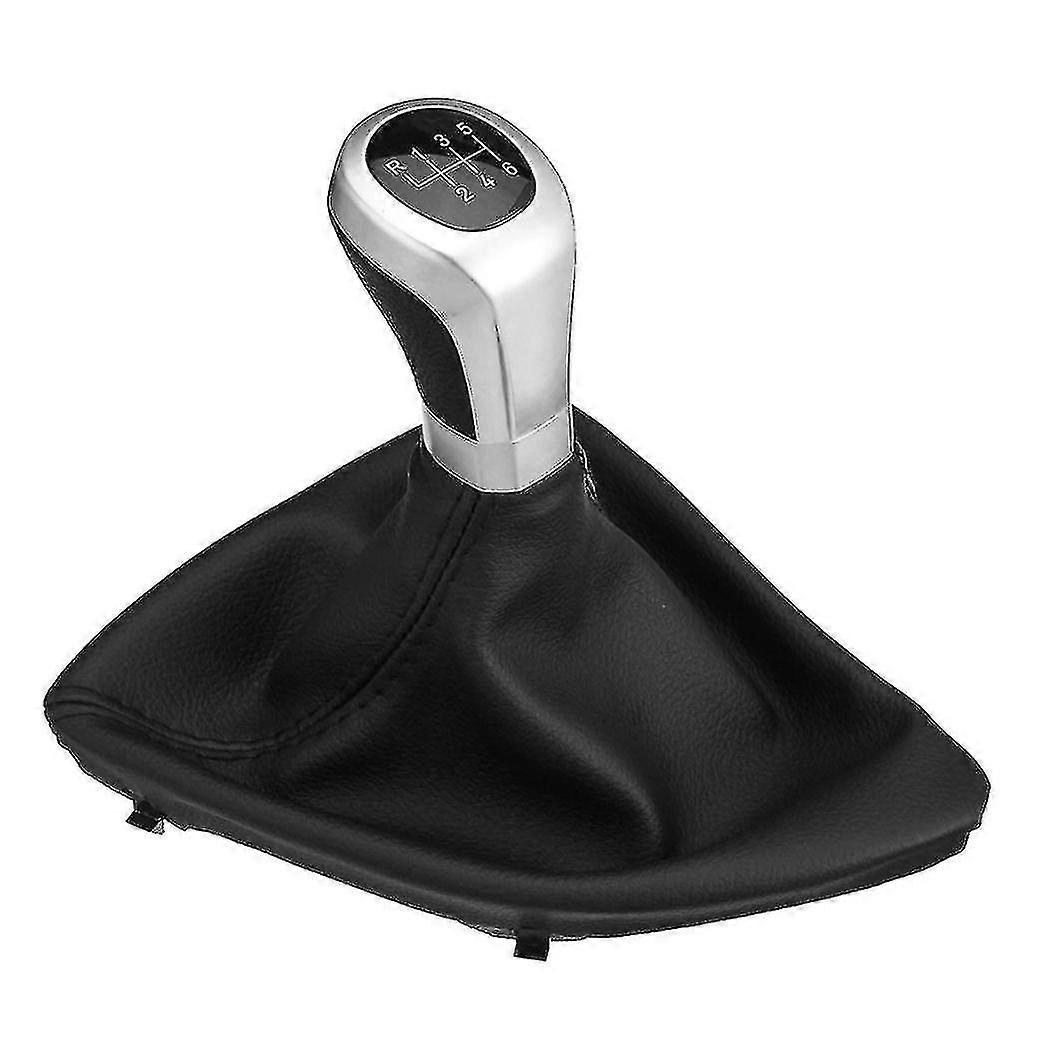 6 Speed Shift Knob Shifter Lever Boot Cover For- 1 E81 E87 E87lci E88 E82