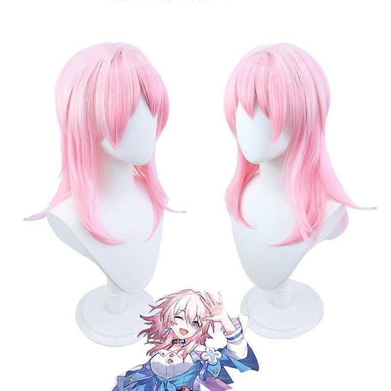 لعبة Honkai: Star Rail 7th مارس تأثيري موحد شعر مستعار قفازات قفازات حزام أنيمي هالوين أزياء نسائية