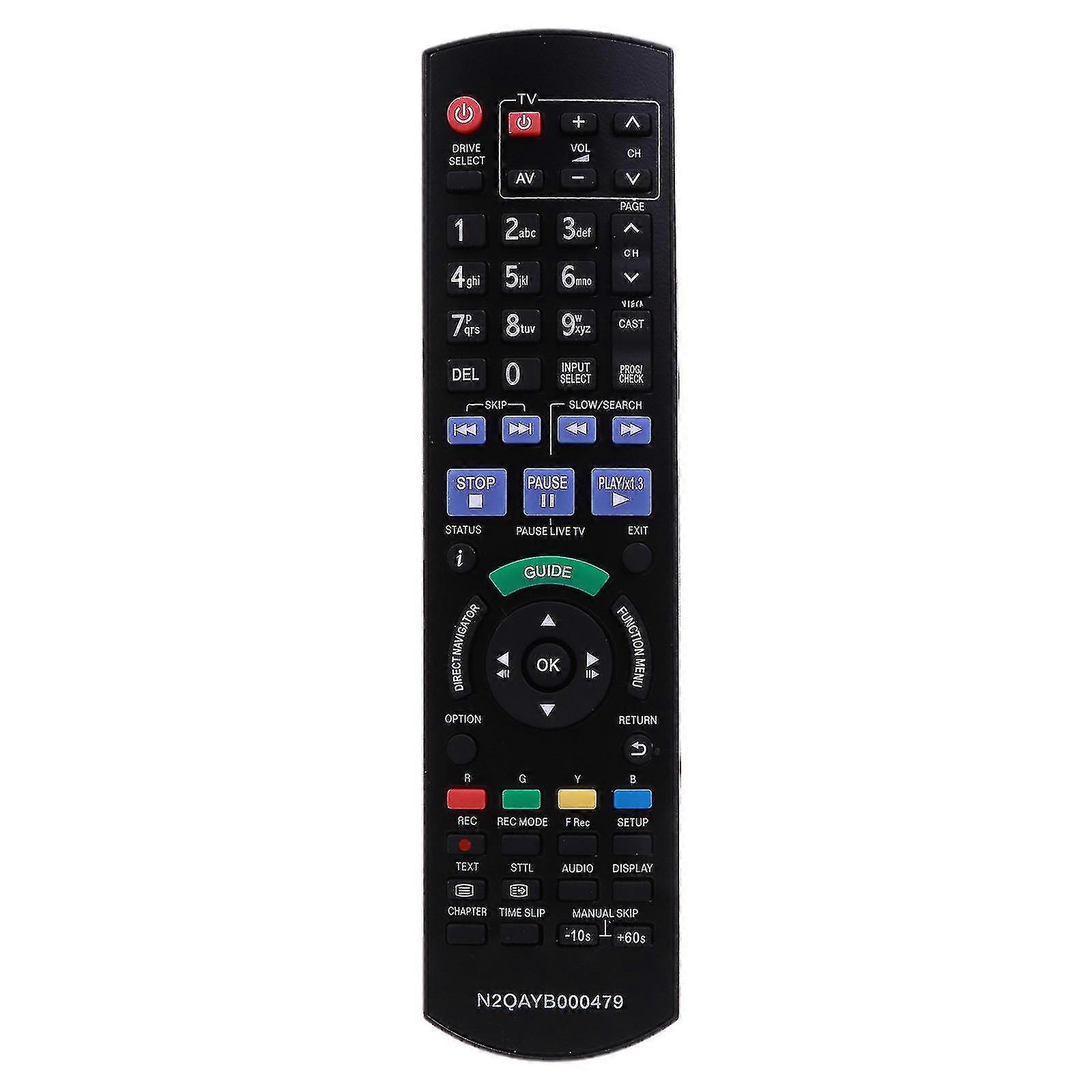 Ir6 Replace For Panasonic Blu-ray Disc Player Hdd Recorder Remote N2qayb000475