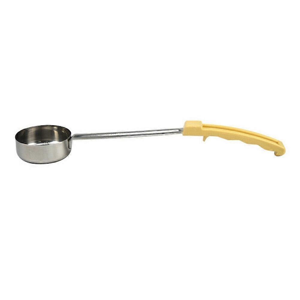 Pizza Spread Sauce Ladle Rubber Handle Flat Bottom Kitchen Cooking Spoon Stainless Steel Measuring