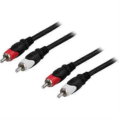 Lydkabel, 2xRCA ha - ha, 10m